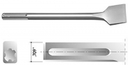 3" Wide Bent Chisel for SDS Max Shank